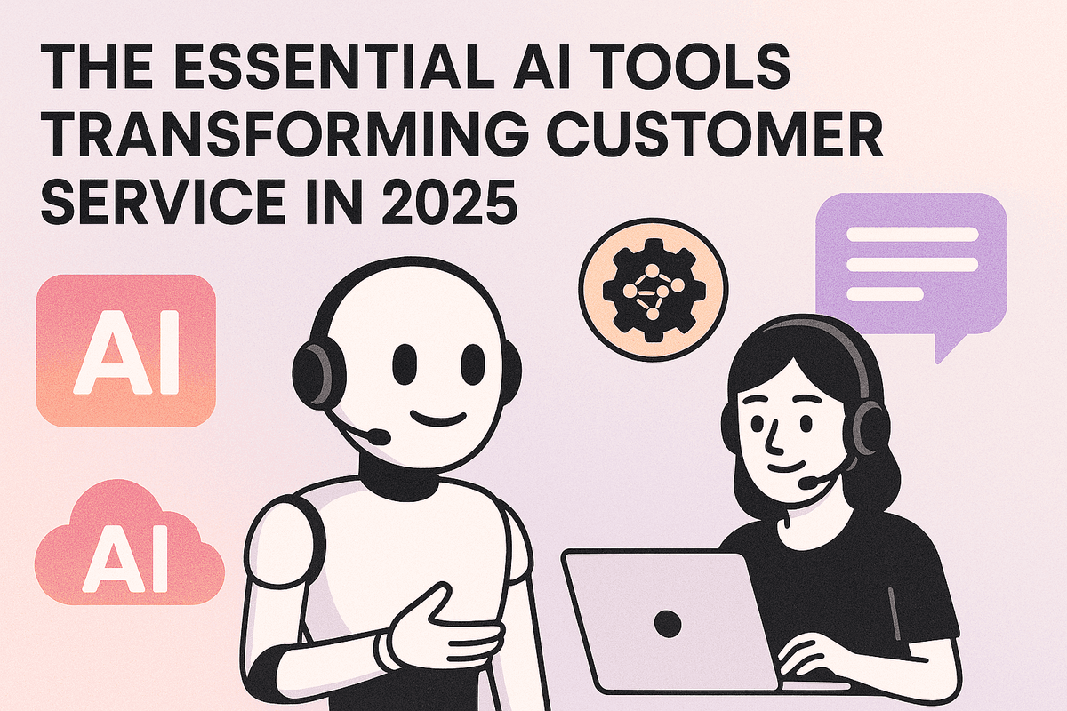 Modern customer service center using AI tools