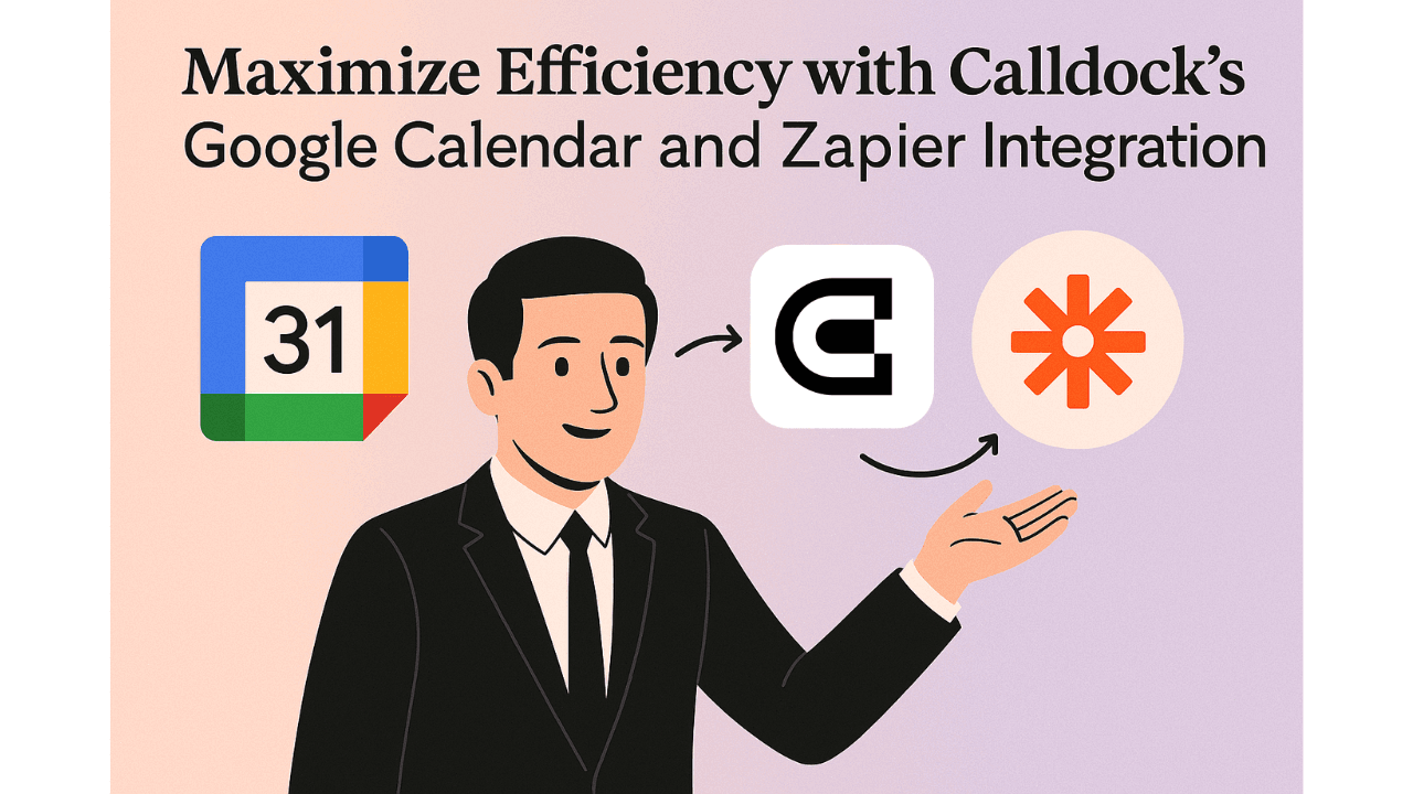 Calldock integration with Google Calendar and Zapier